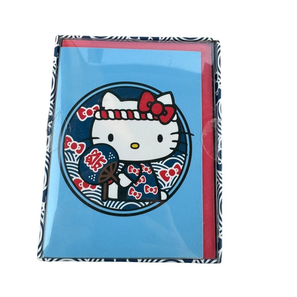 Sanrio Other - Cost Plus World Market Sanrio Hello Kitty Festival 12 Blank Notecards New